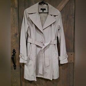 Jason Kole Women's Beige Belted Trench Coat Size Large